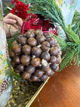 Wood Bead Ball Ornament