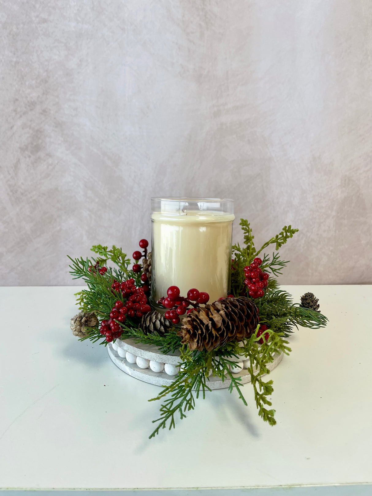 Nursery Greenery Candle Ring