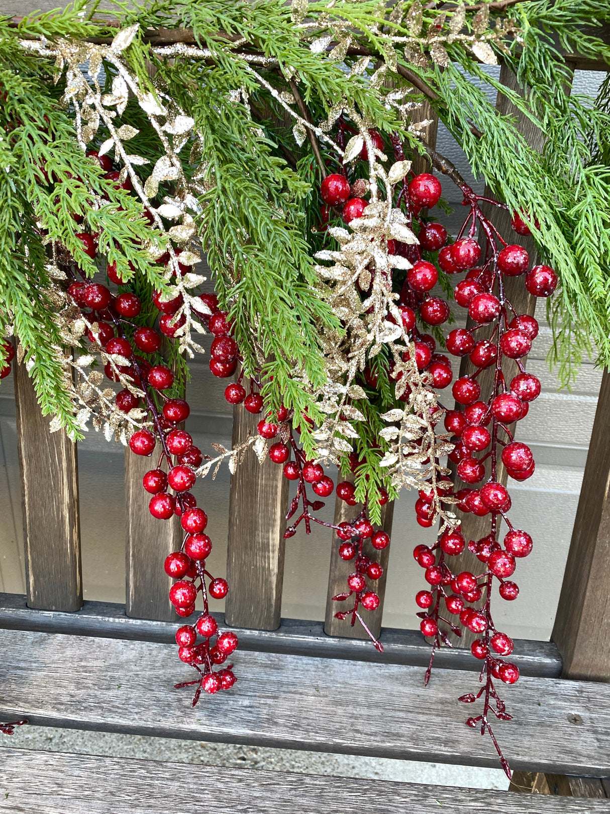 64" Woodland Berry Cascade Garland