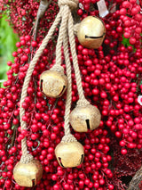 Antiqued Gold Jingle Bell Ornament Strand