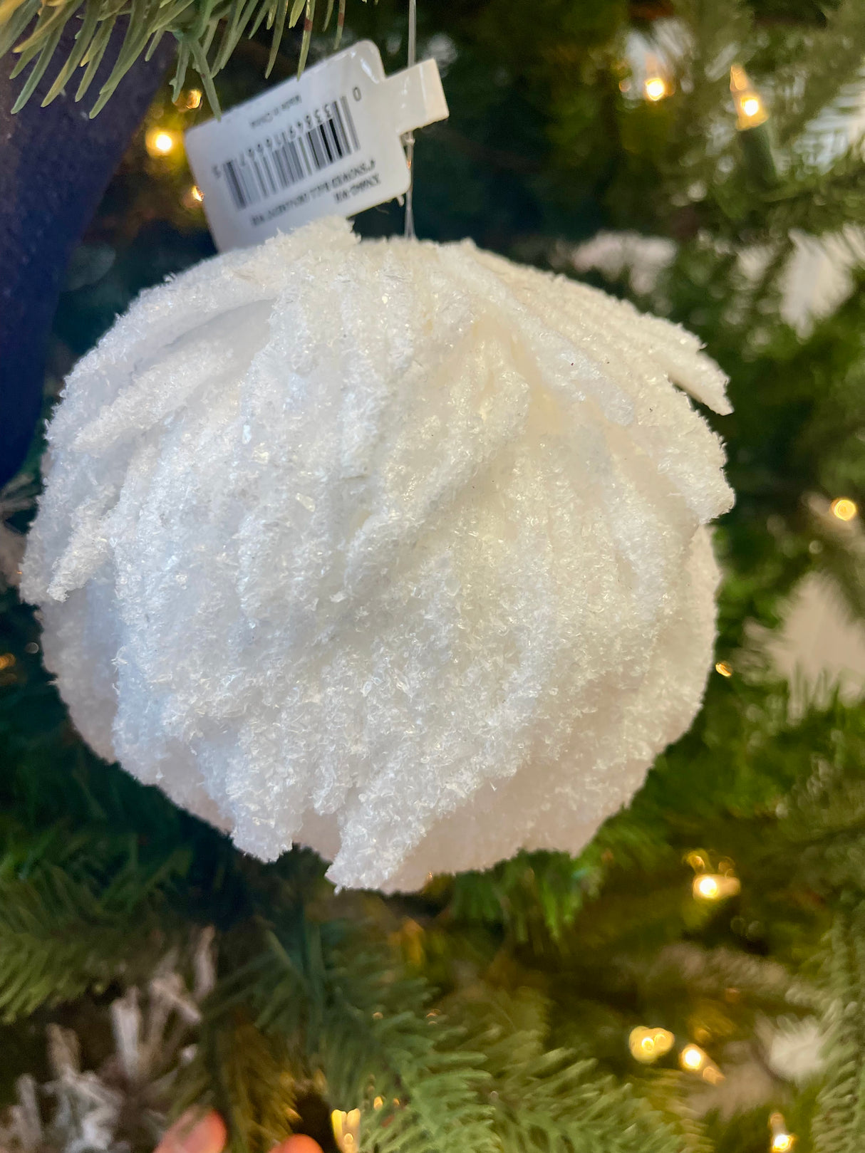 Layered Snowed Ball Ornament