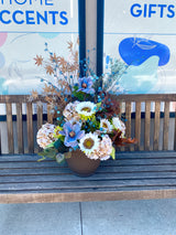 34" Blue For You Porch Pot