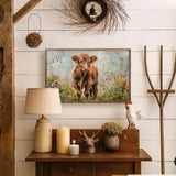 Mountain Cow III Wood Art