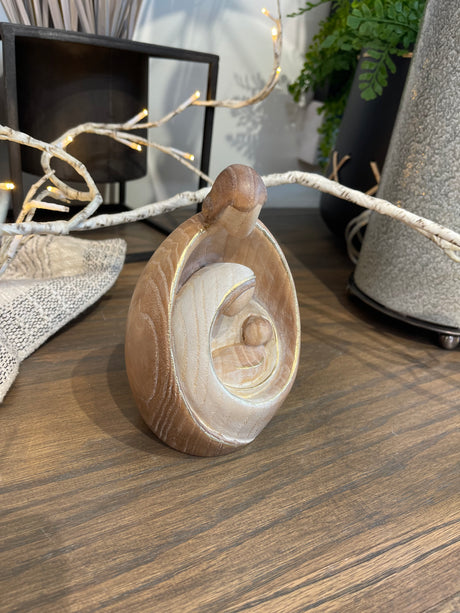 6" Italian Ash Wood Nativity