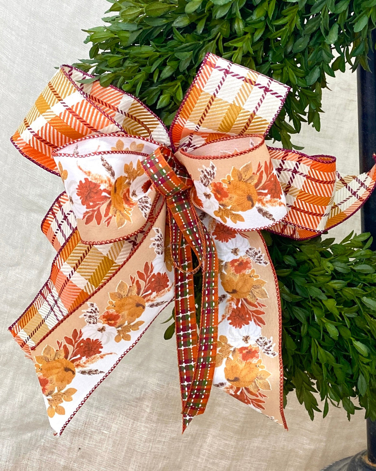 10" Pretty in Plaid Bow