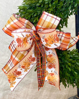 10" Pretty in Plaid Bow