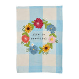 Life Fruity Floral Check Towel