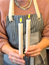 Fia Cream Taper LED Candle Set