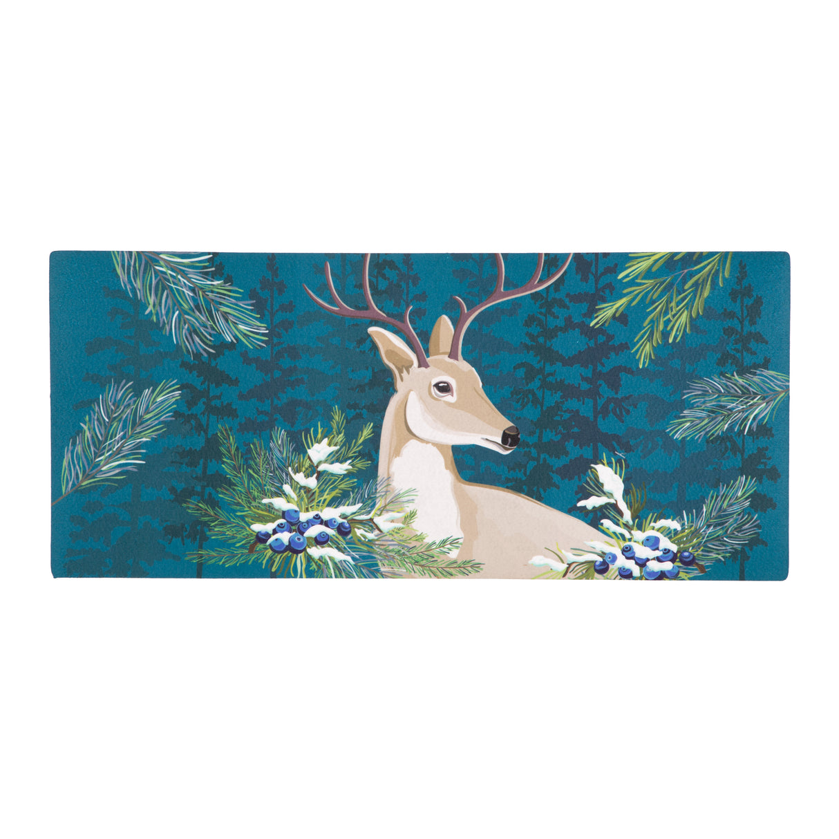 Woodland Deer Welcome Sassafras Switch Mat