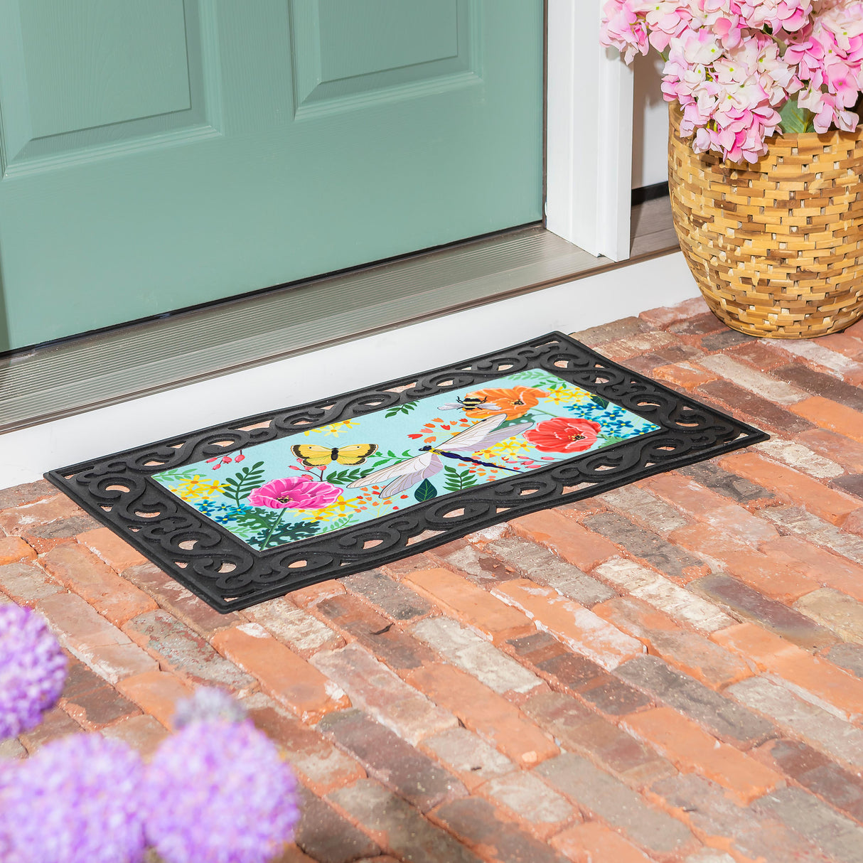 Greenhouse Garden Welcome Friends Sassafras Switch Mat