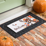 Autumn Deer Wreath Sassafras Mat