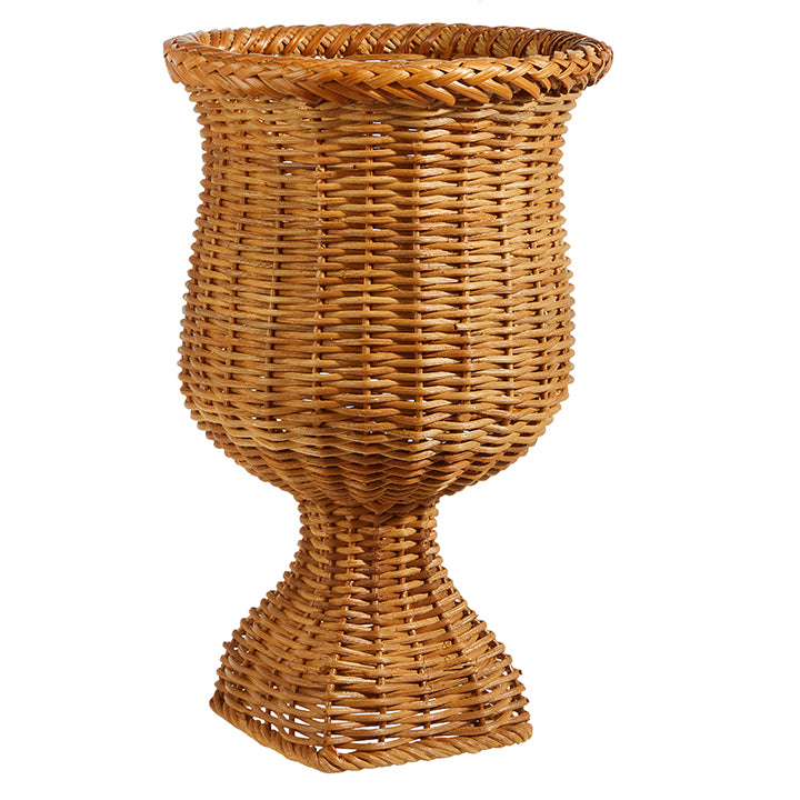 Natural Woven Pedestal Vase