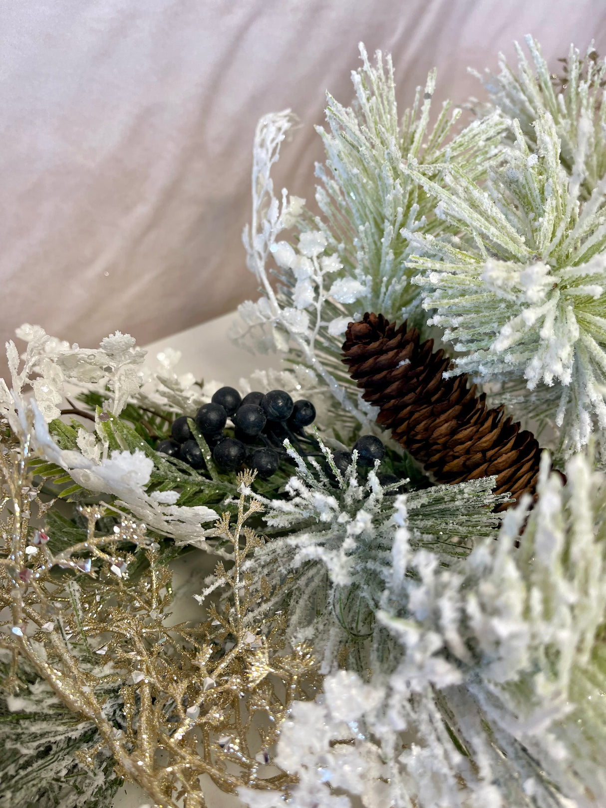 60" Frosted Pine Garland