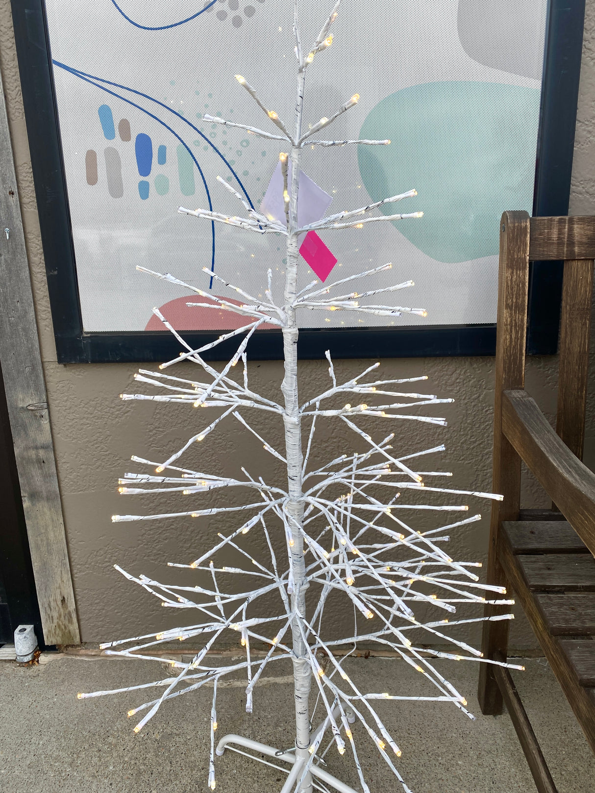 4' Birch Lighted Tree
