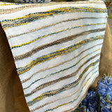 Yellow & Blue Striped Table Runner