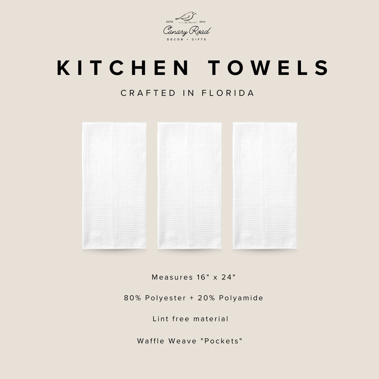 Chicken Collage Farmhouse Tea Towel