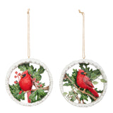 Cardinal on Branch Ornament - 2 Styles