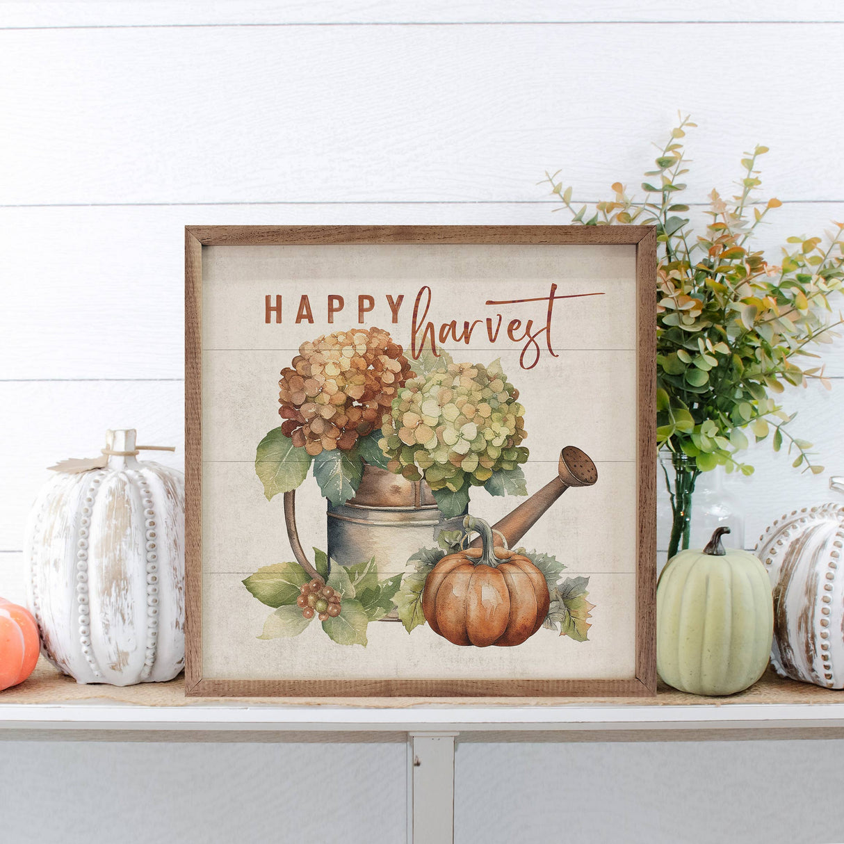 Happy Harvest Watering Can Art