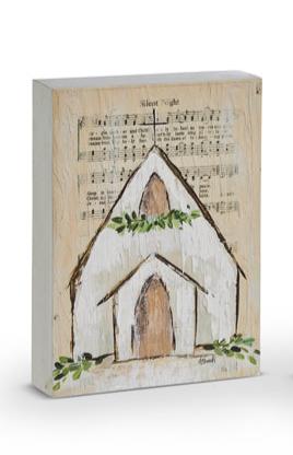 Music Sheet Church Block- 2 Styles