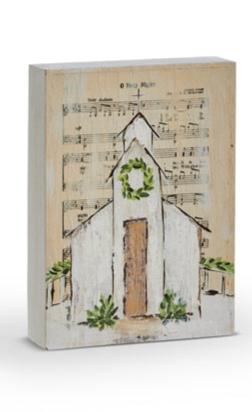 Music Sheet Church Block- 2 Styles