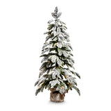 36" Lighted Flocked Pine Tree in Bag