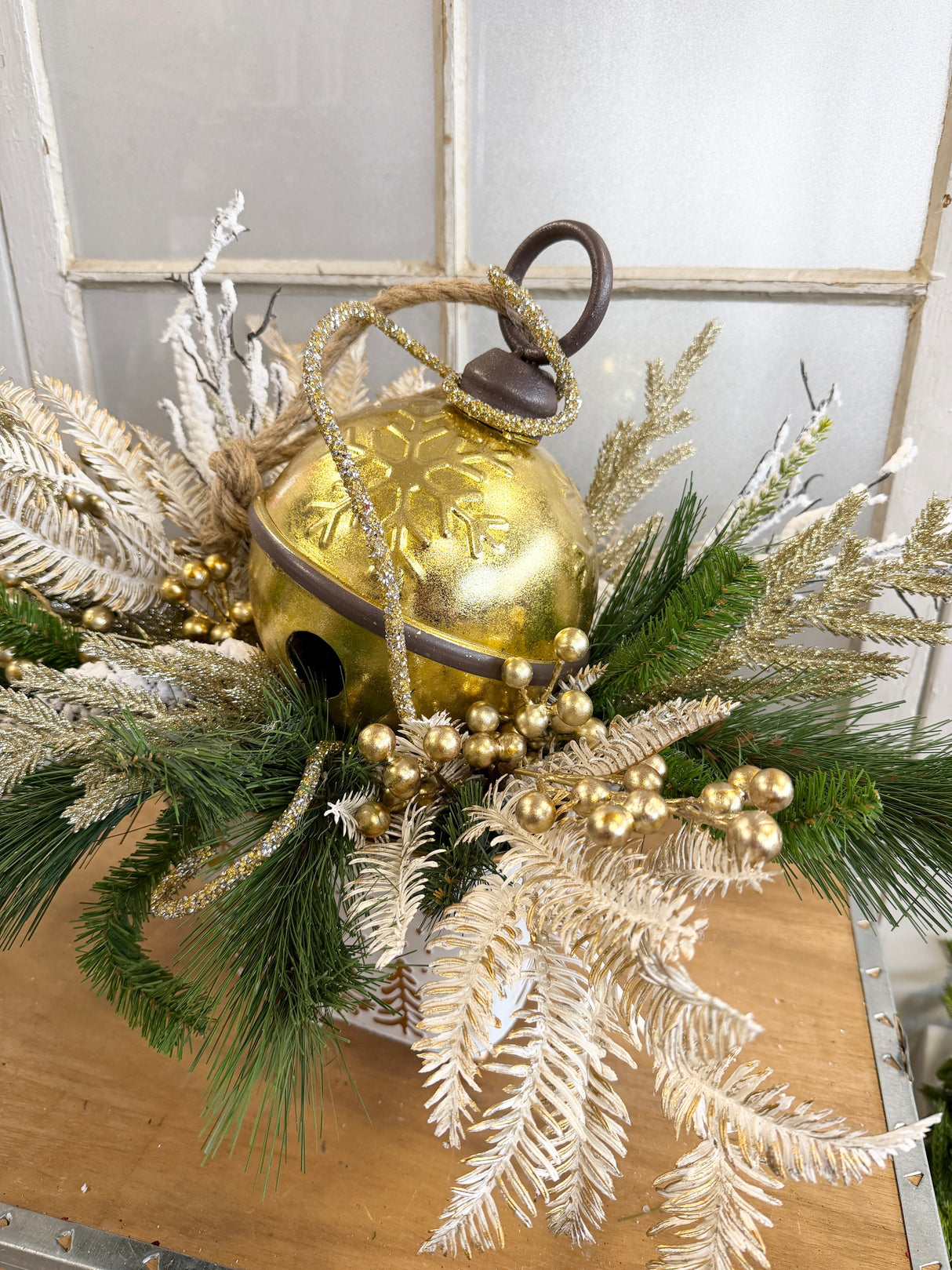 23" Golden Bell Centerpiece