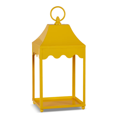 Large Yellow Iron Lantern