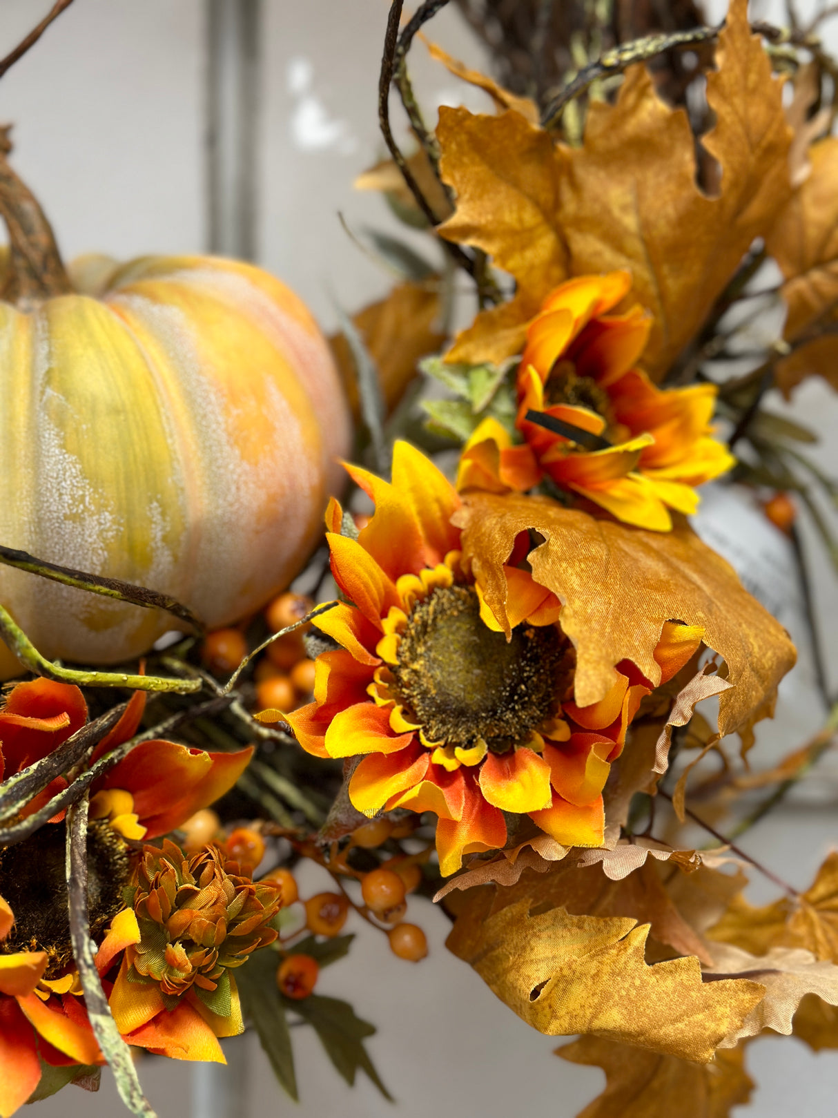 23" Home Sweet Pumpkin Wreath
