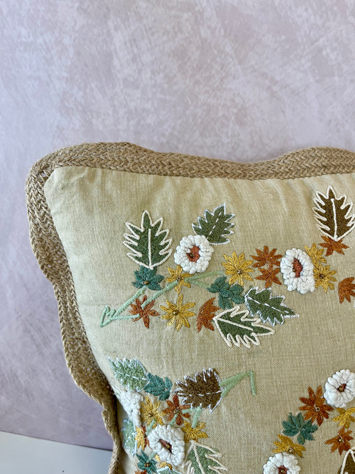 All Over Fall Leaves Pillow