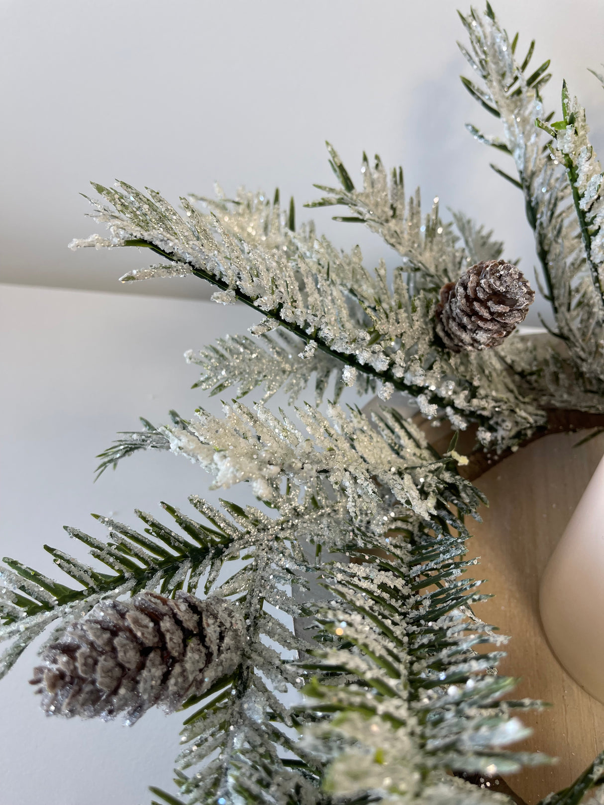 Snow Day Pine Candle Ring