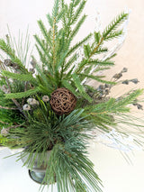 20" Winter Pinescape Centerpiece