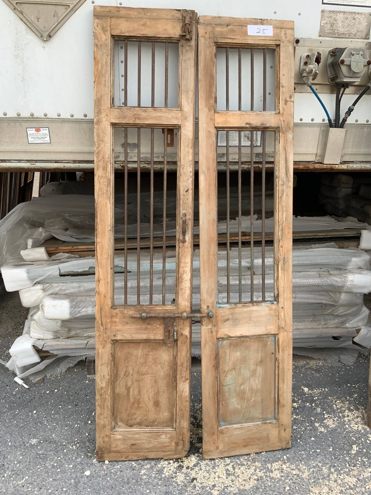 Vintage Iron Bar Door Panels