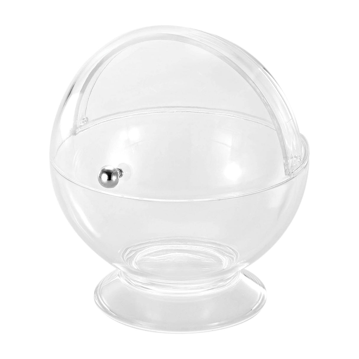 Acrylic Roll Top Serving Bowl, Clear