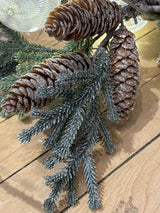 6' Frost Pinecone Garland