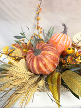 25" Cozy Pumpkin Centerpiece