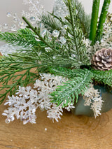 17" Snowy Amaryllis Centerpiece