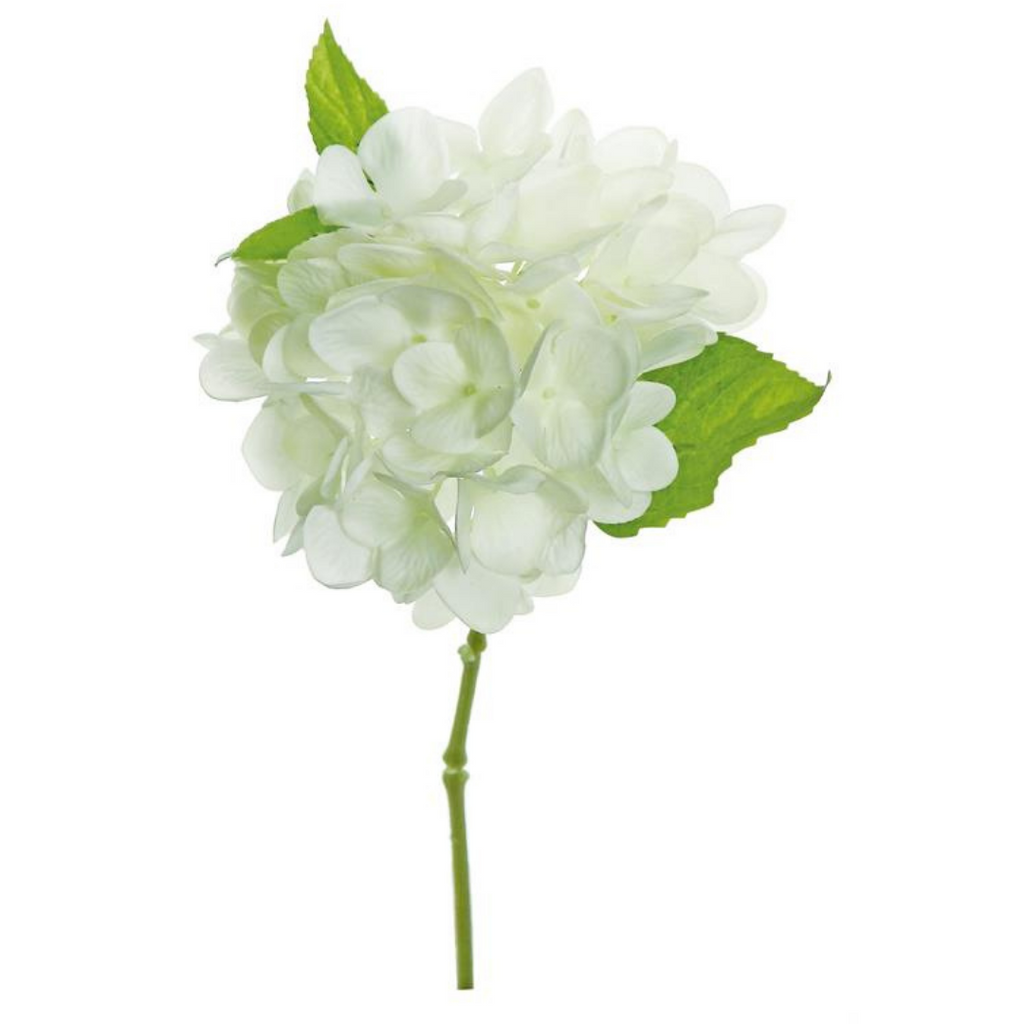 White Real Touch Hydrangea Pick