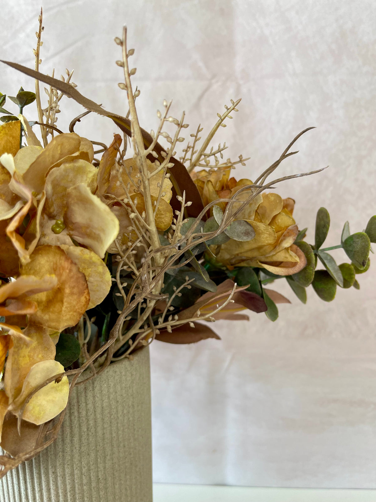 Harvest Gold Floral Drop In