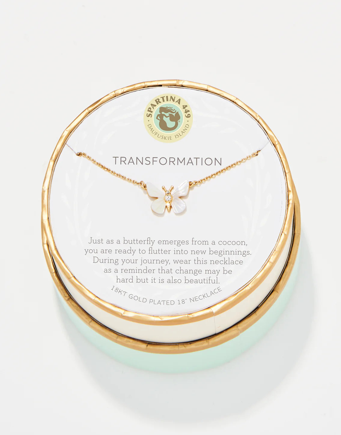 Sea La Vie Necklace Transformation/Mother-of-Pearl Monarch