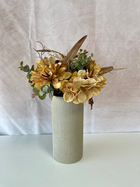 Harvest Gold Floral Drop In