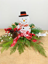 18" Snowy Christmas Centerpiece