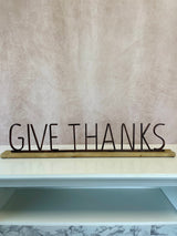 Metal & Wood Mantel Sign- 2 Styles