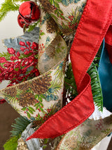 25" Christmas Glimmer Vertical Swag