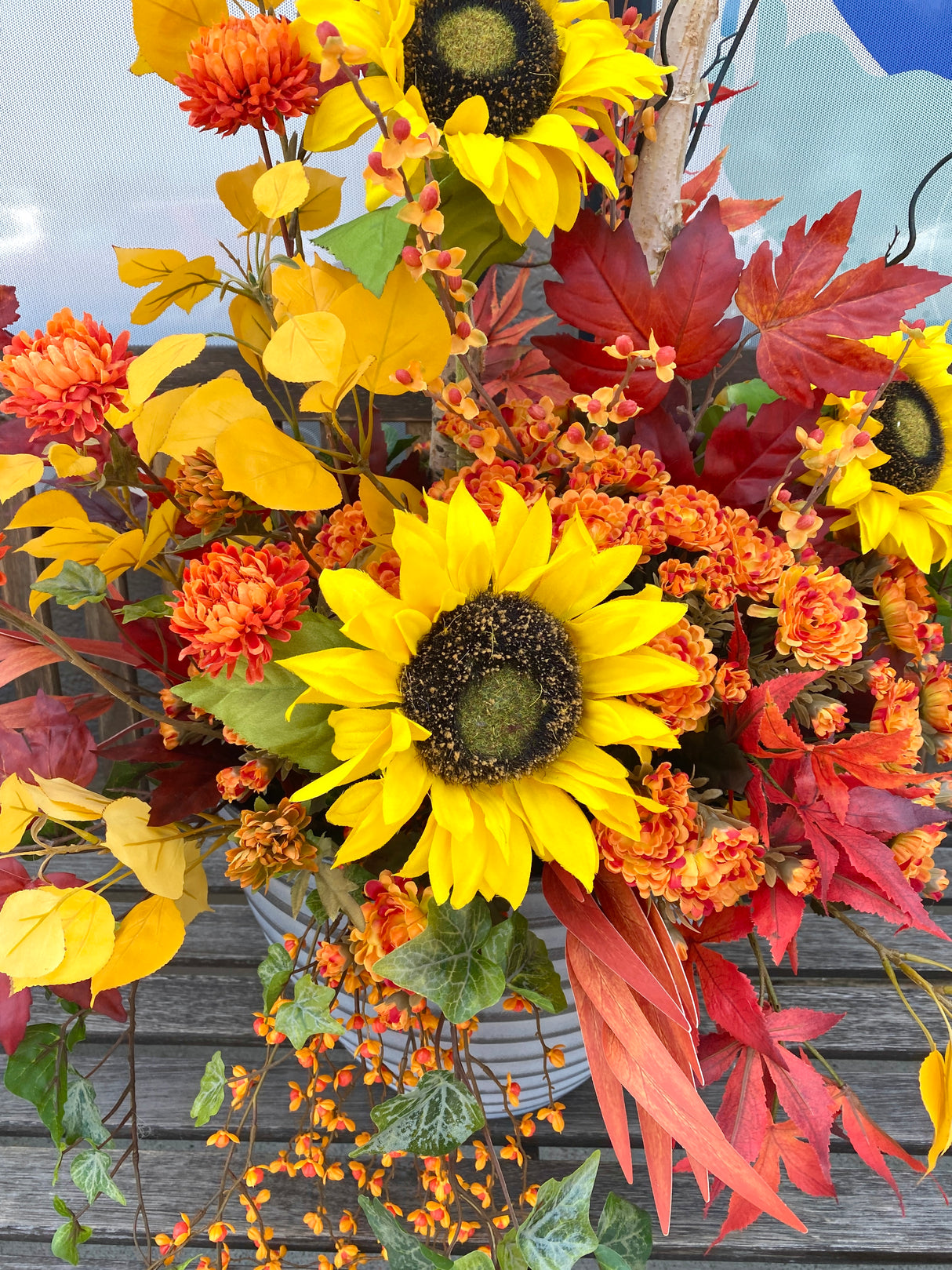 41" Autumn In Nebraska Porch Pot