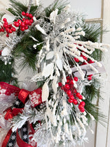 23" Red Sugar Wreath