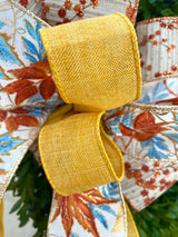 11" Crisp Falling Leaves Bow