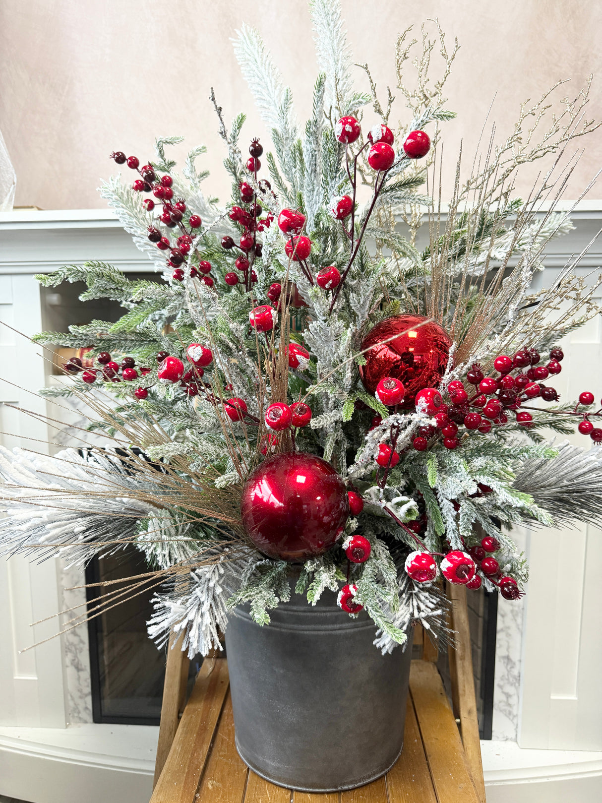 38" Magic Of Christmas Porch Pot