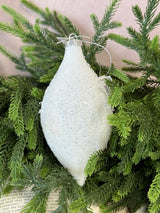 Icy Holiday Glass Ornament - 2 Styles