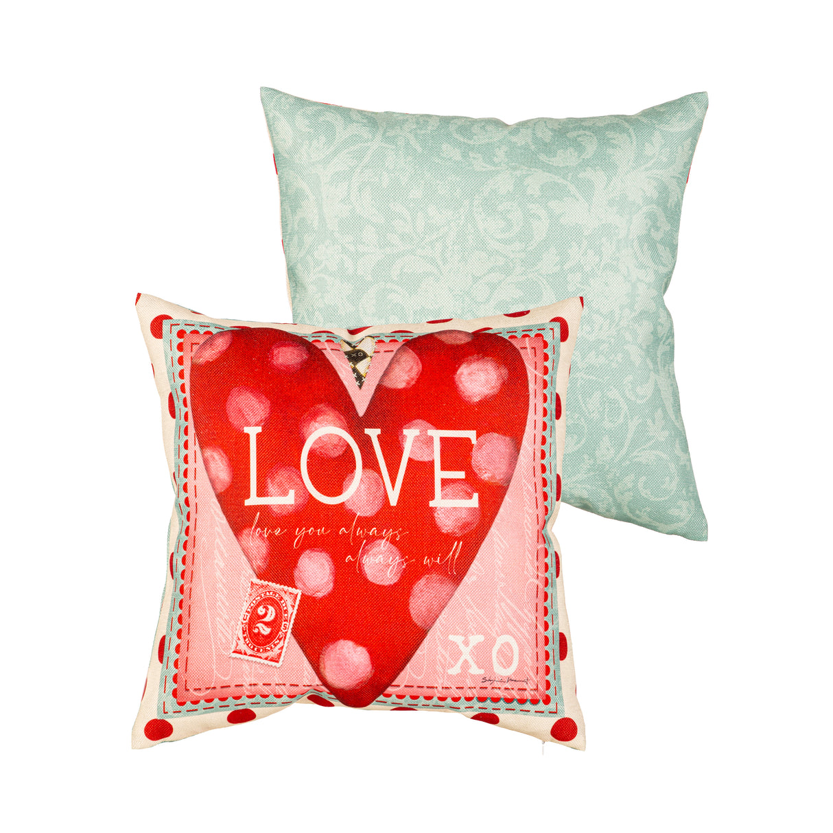 Vintage Valentine 18" Interchangeable Pillow Cover