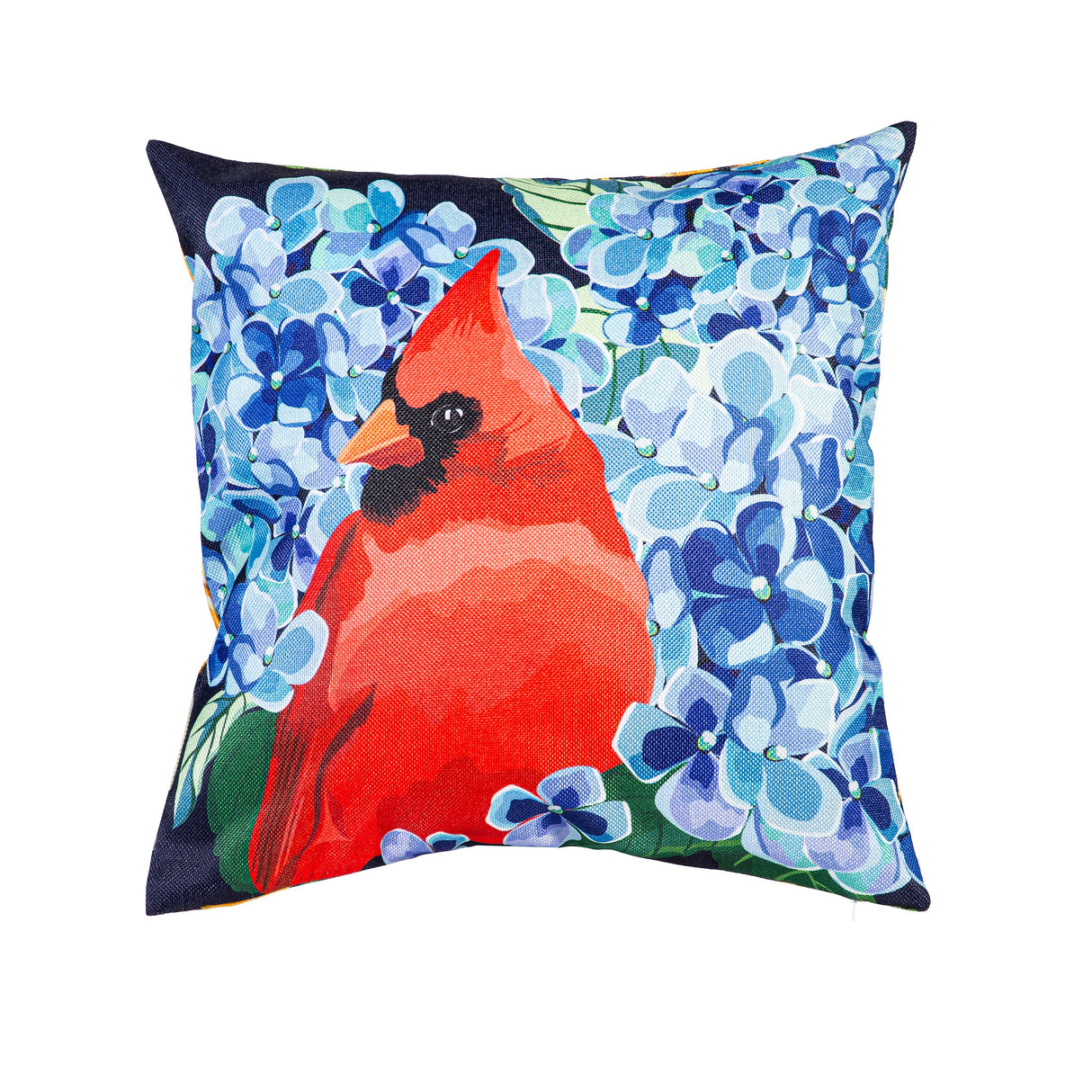 Hydrangea Cardinal/ Sunflower Cardinal 18" Interchangeable Pillow Cover